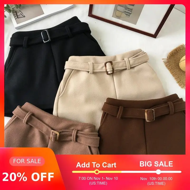 Универсальные модные тонкие широкие повседневные шорты с высокой талией новая