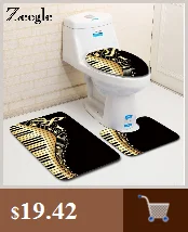 Zeegle ковер для ванной комнаты 3 шт./компл. коврик для ванной фланелевый коврик для ванной комнаты Набор коврик для туалета Впитывающее покрытие коврик для ванной комнаты