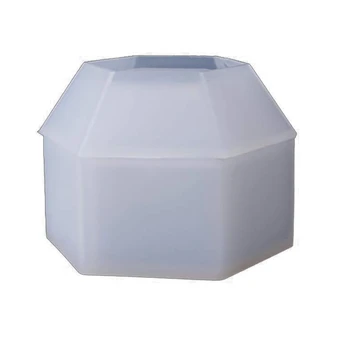 

Silicone Resin Mold Jewelry Storage Box Mold Hexagon Epoxy Mold for Making Trinket Box DIY Craft Decoration (Hexagon Mold)