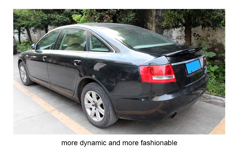 Задний спойлер из углеродного волокна для audi A6 C6 C7, украшение автомобиля