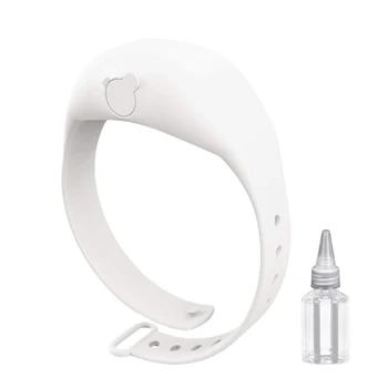 

Hand sanitizer dispenser wrist strap type portable hands sanitizer Adjustable hands sanitizer with refillable beak bottle