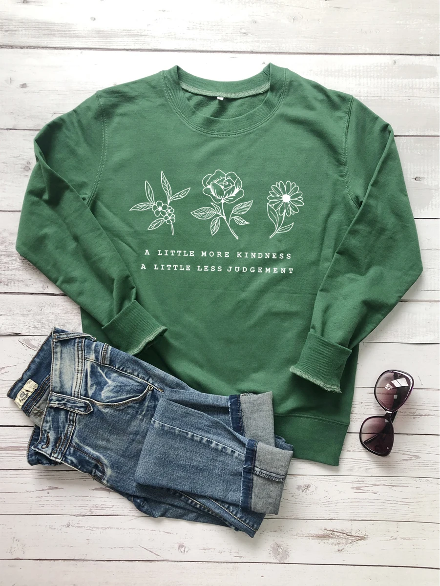 Women's Casual Wise Quote Printed Tee Green