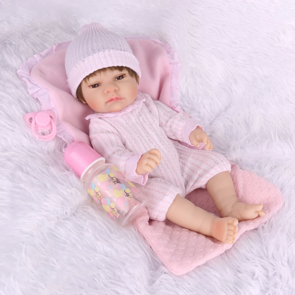NPKDOLL игрушки Куклы реборн полный виниловые куклы реалистичный младенец дети младенческой образовательные детский приятель малыш Boneca