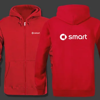 

SMART logo zipper Hooded Sweatshirt Winter Sweatshirts Zipper Jacket Cotton Coat Fashion Hoodie