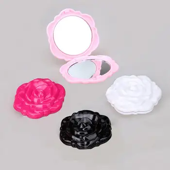 

Portable Travel Stereo Double Sided Rose Round Mirror Beauty Makeup Tool Pop-Up Mirror Beauty Accessories Rose Gold sweet