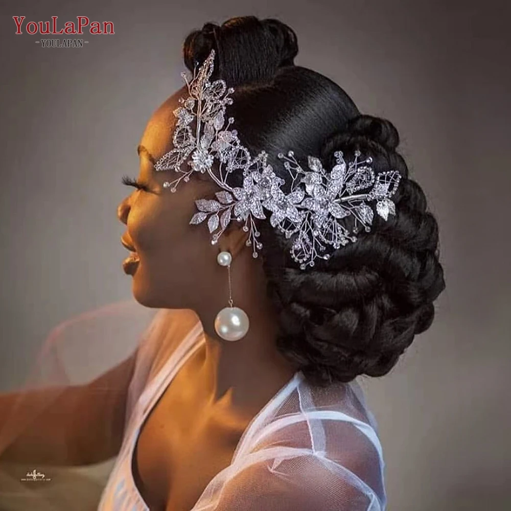 Wedding Alloy Flower Leaf Hair Tiara Headpiece Bridal Headwear