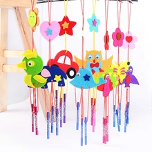 EVA 3D колокольчики ремесла игрушка ручной работы DIY набор игрушек виндбелл Искусство и ремесла вешалки наклейки Детские комплекты День рождения развивающий подарок