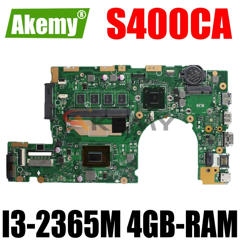 Материнская плата AKEMY S400CA для ноутбука ASUS VivoBook S400CA(14 дюймов) S400C оригинальная