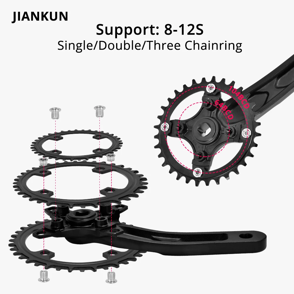 BICYCLE CHAINRING 34T 110mm ALLOY CHAINRING 5 ARM FOCUS 