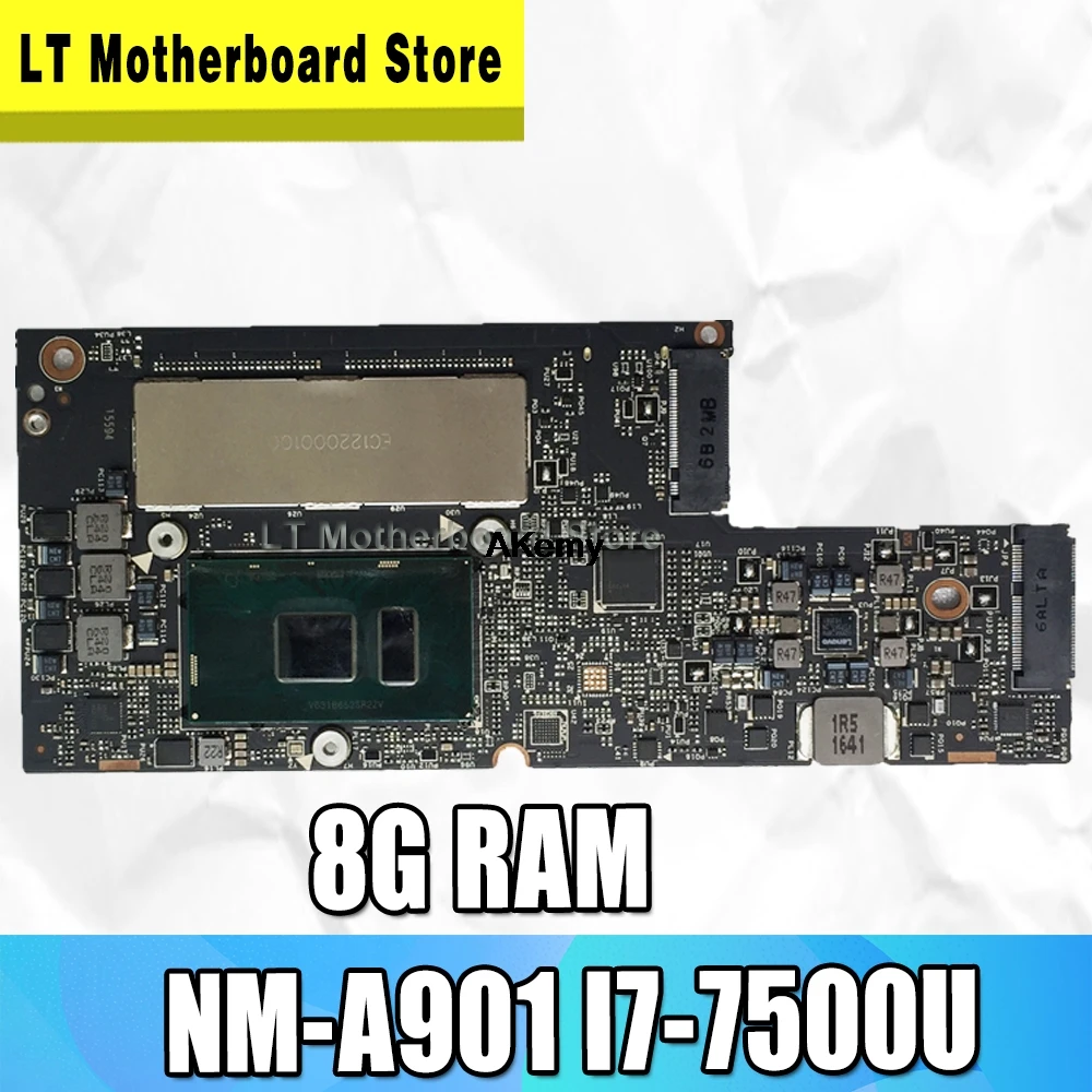

NM-A901 Laptop motherboard for Lenovo YOGA 5 Pro 910-13IKB original mainboard 8G-RAM I7-7500U