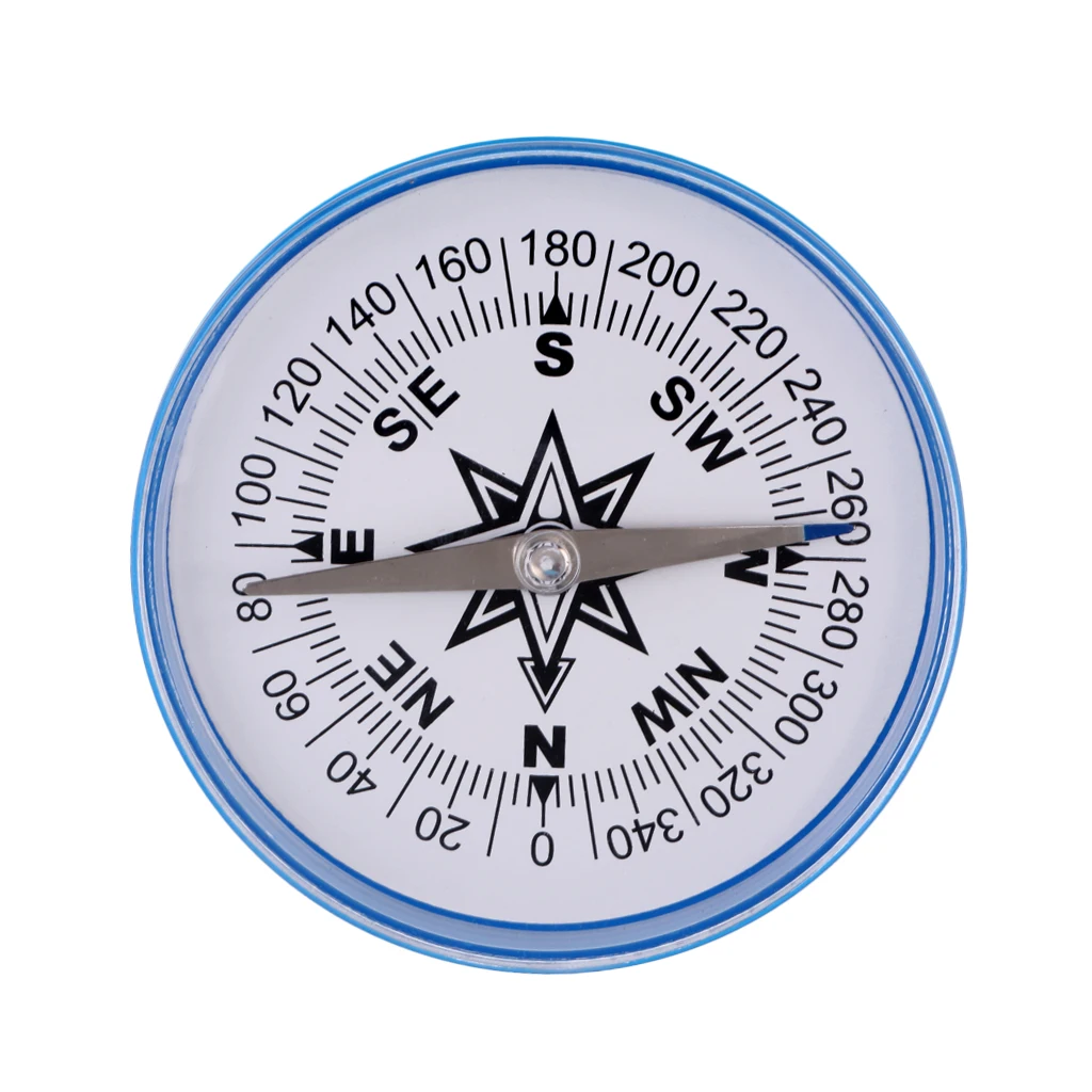 Blue Plastic Extra Large Round Directional Compass With 100mm Diameter