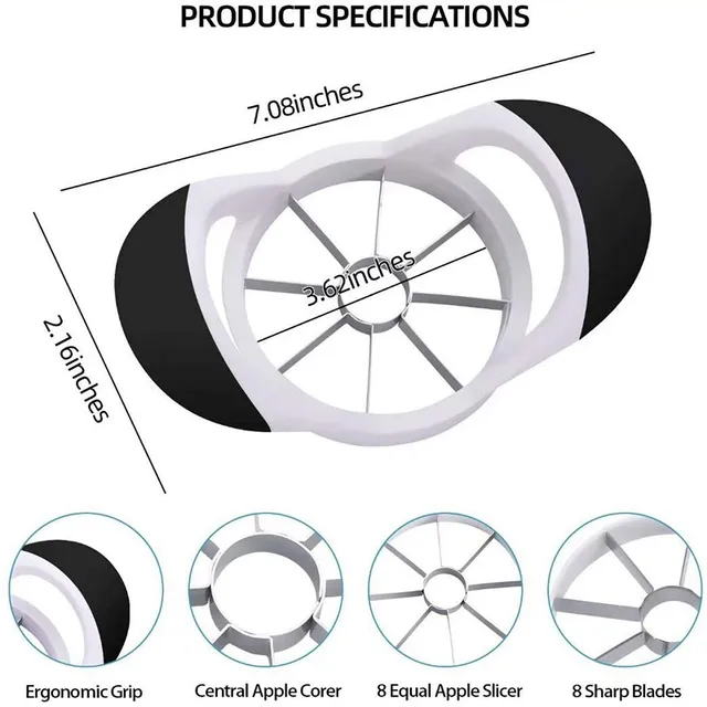 OXO Good Grips Apple Slicer, Corer and Divider,White