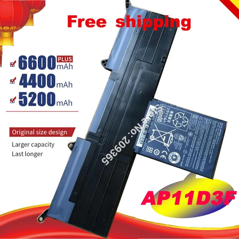 AP11D3F Батарея для acer Aspire S3 951 391 MS2346 AP11D4F 3ICP5/65/88 3ICP5/67/90 11 1 V 3280 мА/ч бесплатная