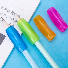 4 шт. цилиндрической формы ручка для обучения ручка для детей устройство почерк инструмент корректирующий карандаш силиконовый мягкий студенческий