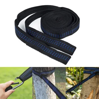 

2×Adjustable Tree Hanging Extension Hammock Straps Heavy Duty Suspension+ Buckl