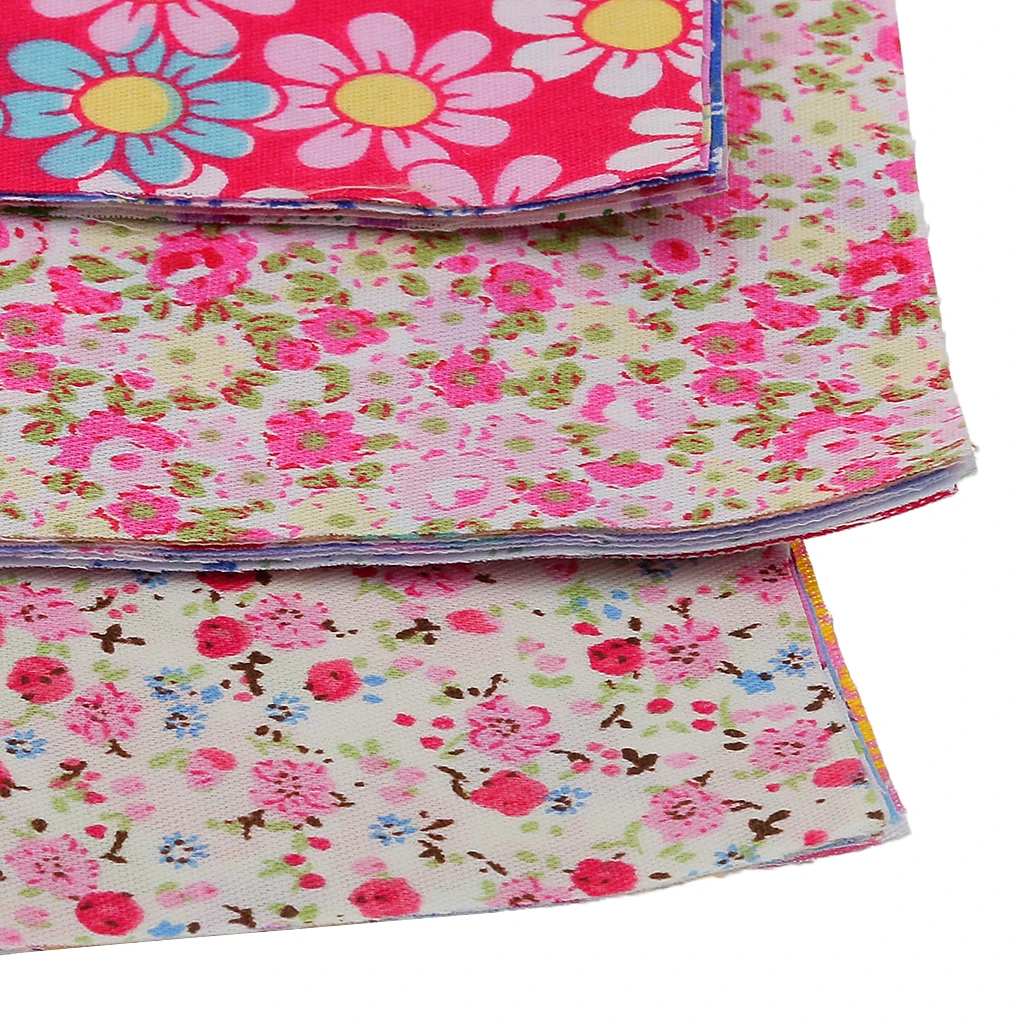 Multi Fat Quarters Fabric Bundles, Quilting Fabric for Sewing Crafting DIY Handmade Crafts , 11.8 x 7.8 inch