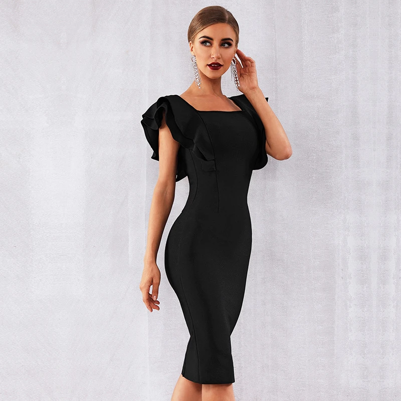 little black dress square neckline
