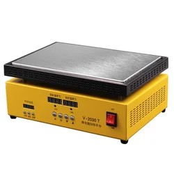 Station de chauffage LCD V 2030T W, séparateur de plaque chauffante électronique, plaque de préchauffage, outils de réparation d'écran de téléphone portable, 1200 