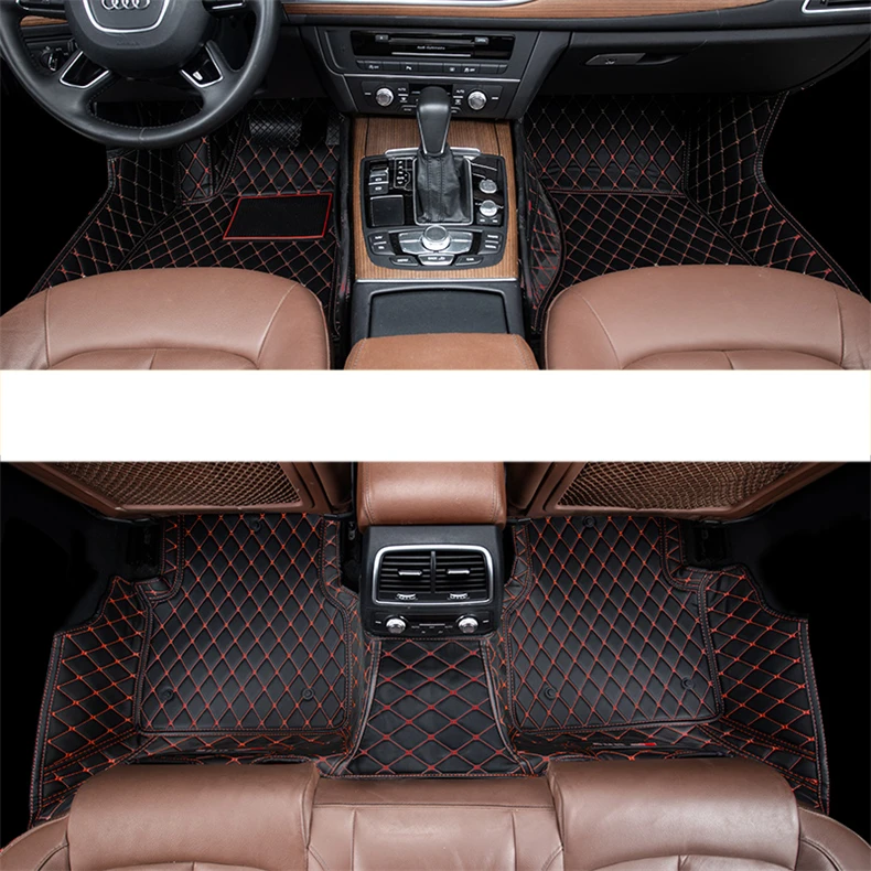 Lsrtw2017 кожаные автомобильные коврики для audi A7 2010 2011 2012 2013 ковры аксессуары