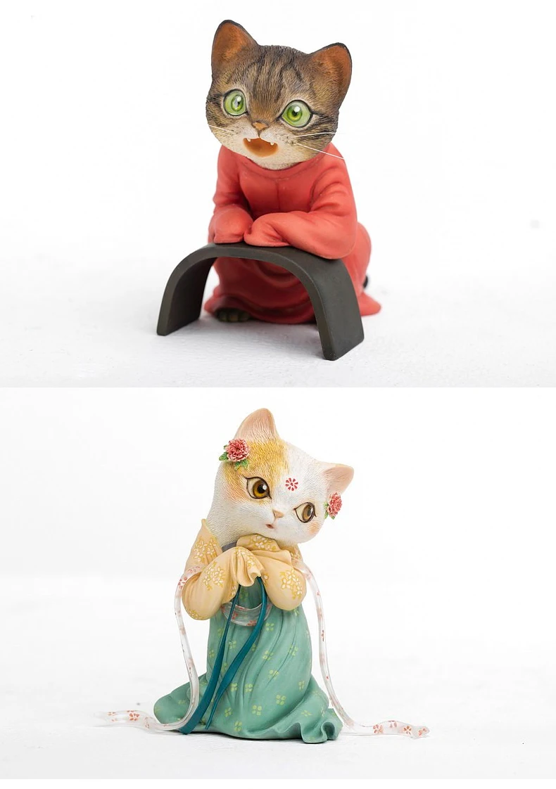 POPMART Mojiang живопись кошка игрушки фигурка подарок на день рождения детская игрушка