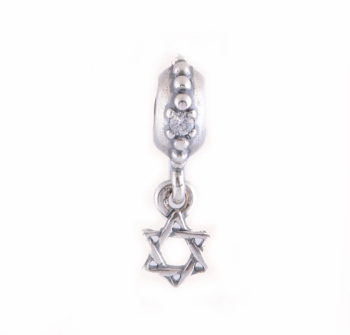 2192 925 Sterling Silver Classic Fairy Crystal Shoes Charm Pendant Bracelet DIY Accessories Pendant Free Shipping Wholesale - Цвет: 2192
