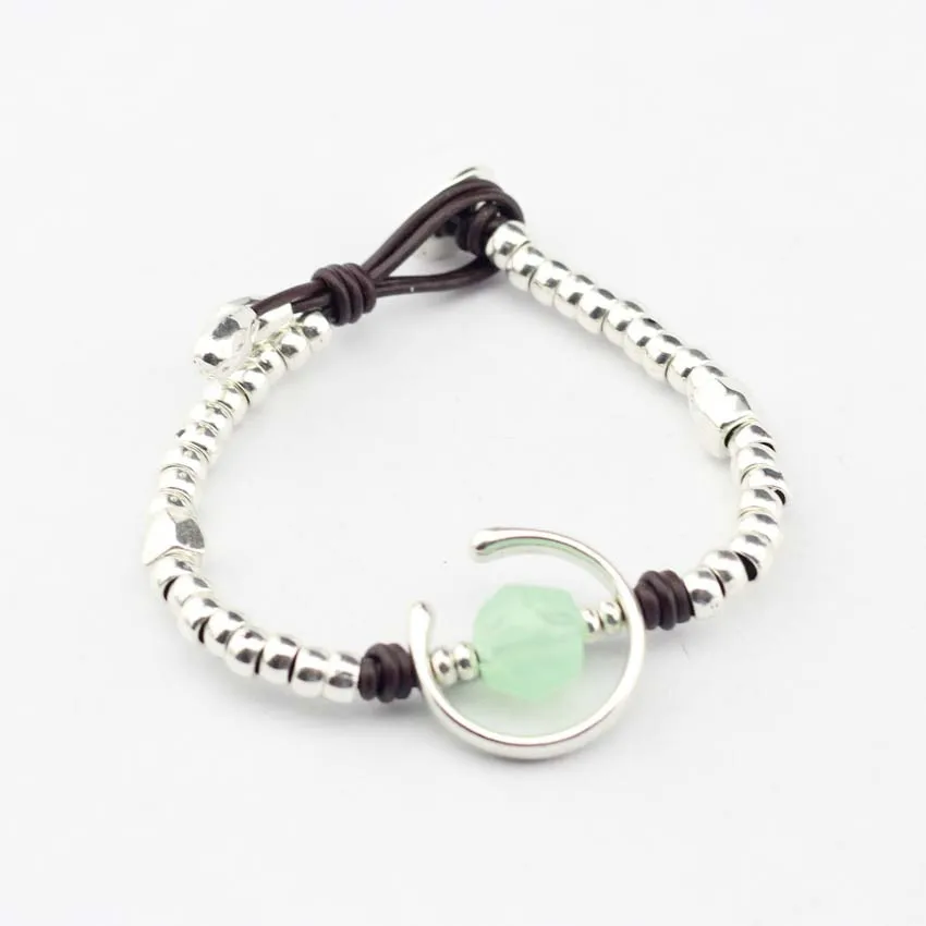Anslow бренд для женщин Элегантный дизайн ювелирные изделия браслет из бисера ручной работы для девочек пара любовь кожаный браслет Рождество LOW0786LB
