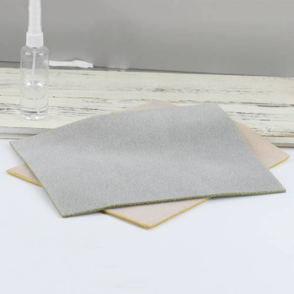 2PCs 30x23cm Bead Mats Jewelry Beading Tool Non-slip Mat Blue Brown Random Color Flocking Sponge Polyester Mesh Mats DIY Tools