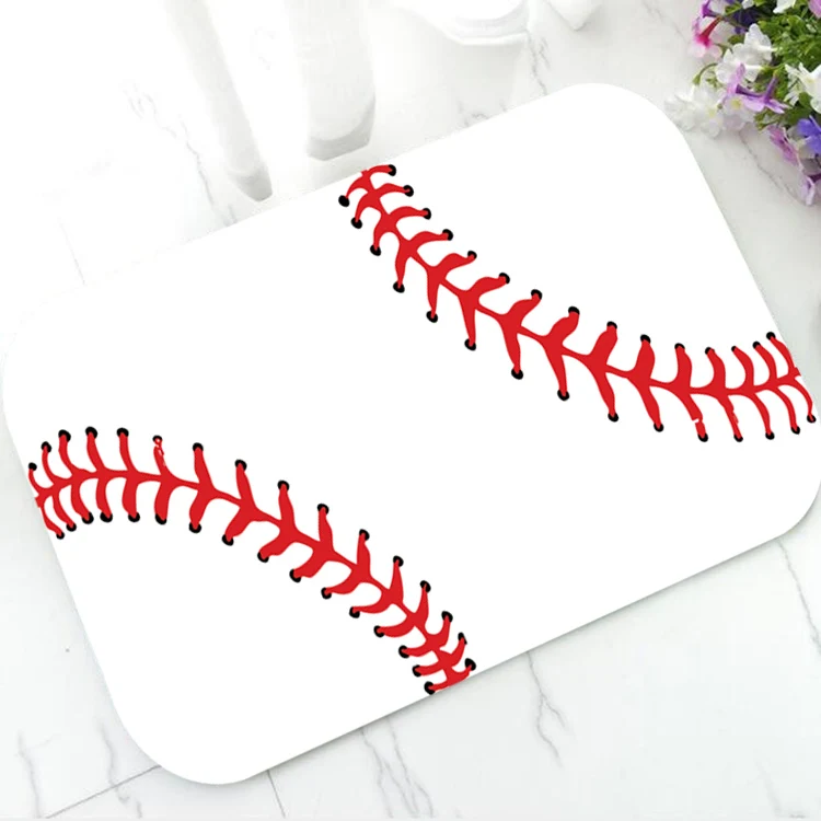 Baseball Крутой баскетбольный мяч футбольный спортивный коврик Добро пожаловать футбольный мяч принт дверной коврик ковер коврик в ванную комнату Кухня Декор для гостиной - Цвет: Baseball