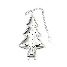 2 шт. чайный чайник из нержавеющей стали в форме рождественской елки, фильтр для чая, инфузионное чайное ситечко для домашнего чайного магазина