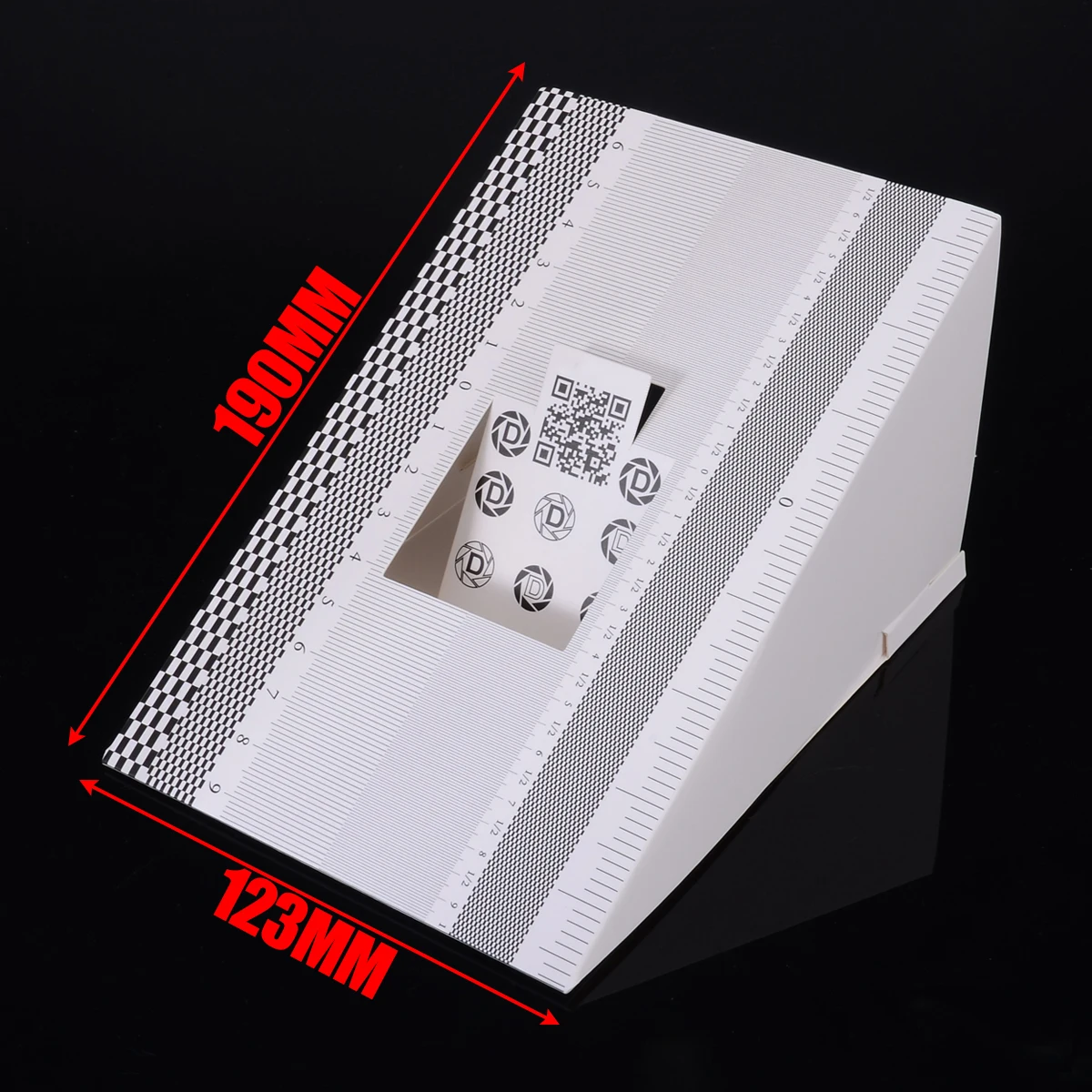 1PC Focus Calibration Ruler Folding Card Lens Calibrating Alignment AF Micro Adjustment Ruler Chart