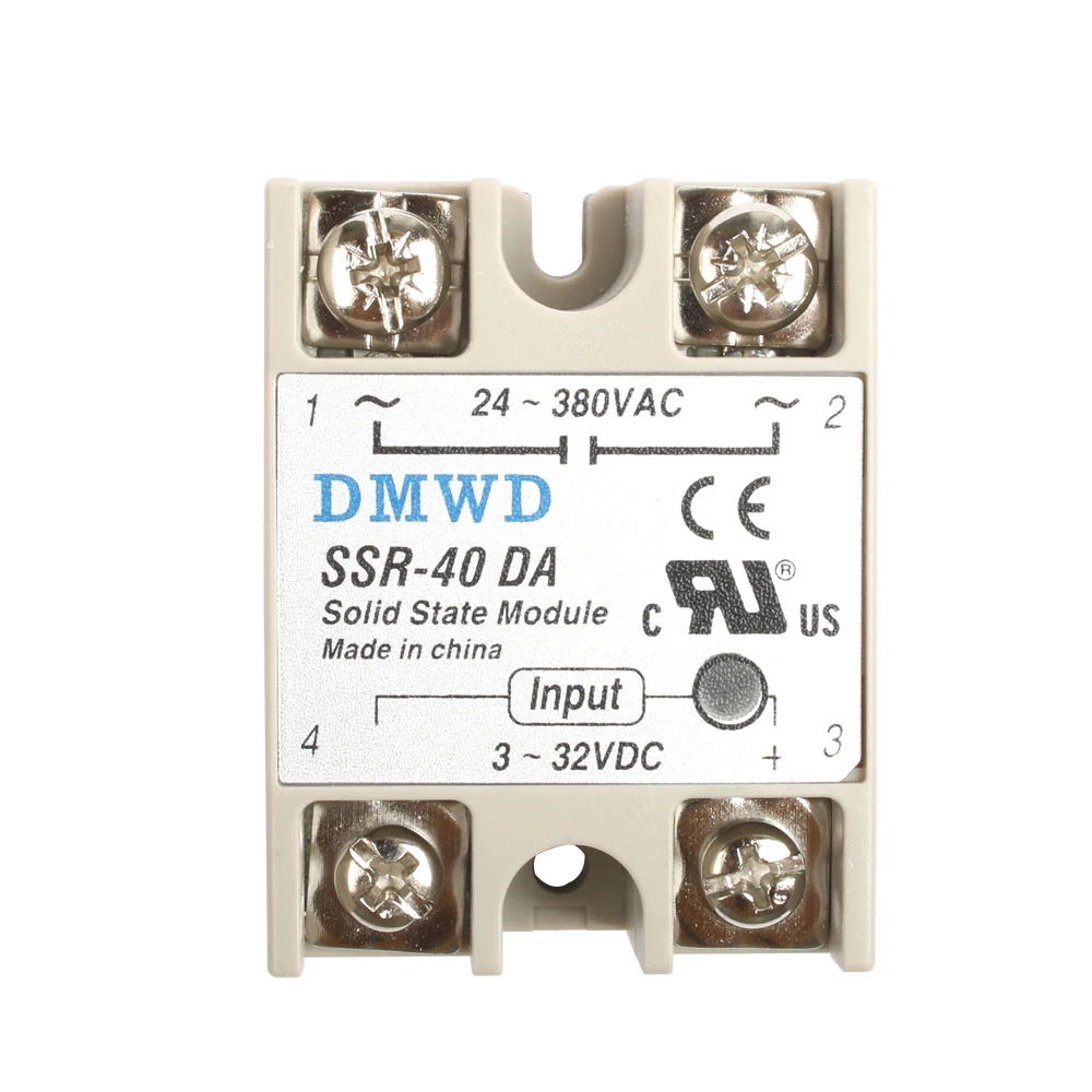 Твердотельные реле SSR-10DA SSR-25DA SSR-40DA 10A 25A 40A на самом деле 3-32 В постоянного тока в переменный 24-380V AC SSR 10DA 25DA 40DA