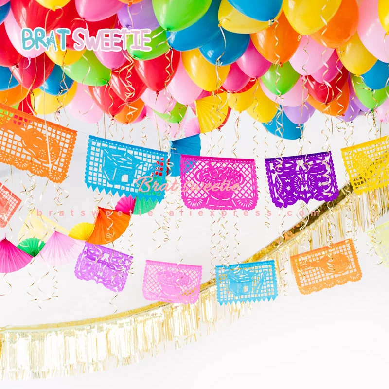 Мексиканские вечерние гирлянды с флагом, свадебные украшения, День мертвых в Мехико, тематические вечерние украшения из альпаки и ламы для дня рождения