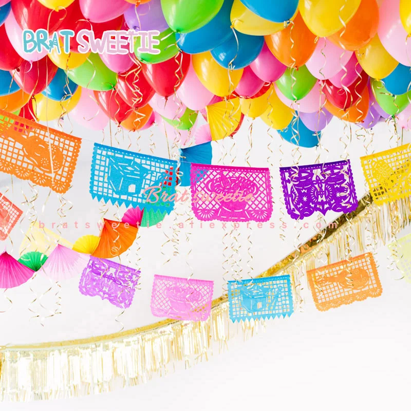 

Mexican Party Flag Banner Garland Wedding Decorations Mexico Day of the dead Themed Party Alpaca Llama Birthday Party Supplies