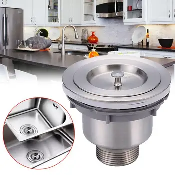 

1pc Stainless Steel Sink Screen Hair Catcher Stopper Shower Trap Strainer Metal Basket Hole Drain Sink Drain Hole O1Y8