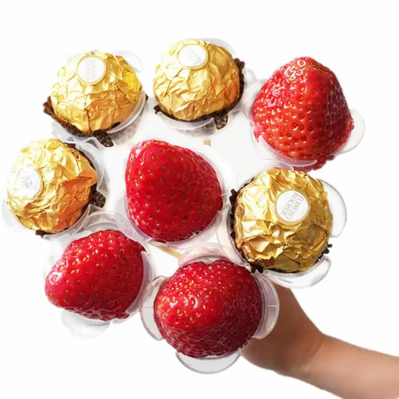 100pcs Chocolate Ball Holder Case Flower Candy Bouquet DIY Fixed Base Fresh | Дом и сад