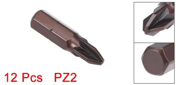 Uxcell 5 состоит из 12 штук, Количество отвертка Philips bits S2 высокого сплава Сталь для ручной Электрический отвертки пневматические сеялки и так далее