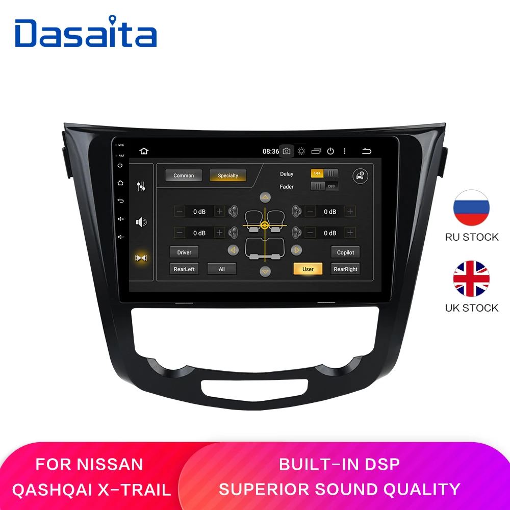 Dasaita Android 9 0 GPS Радио 10 2 &quotдля Nissan X Trail Qashqai J10 J11 2014 2015 2016 2017 2018 стерео Мультимедиа
