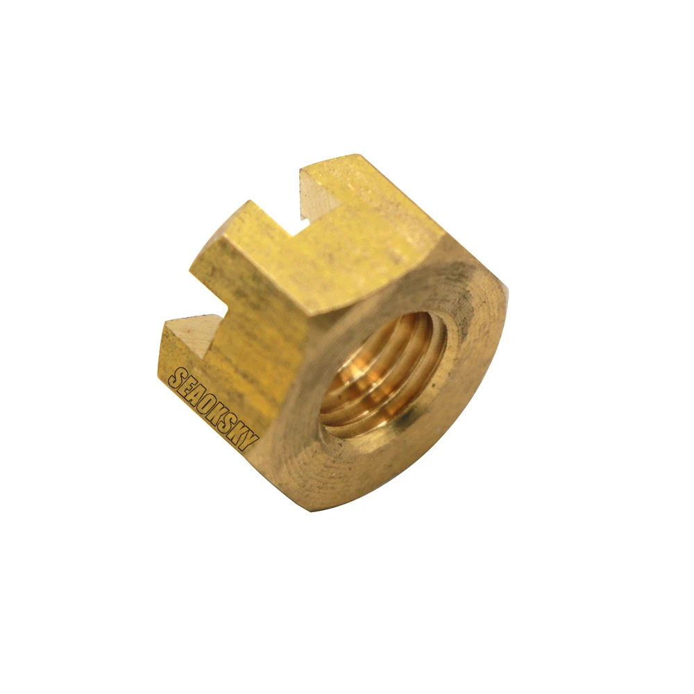 369-64121-0 Outboard Nut Castle for Yamaha Outboard 2 Stroke 4 Stroke 6HP 8HP 15HP Parsun F15-06000016 Hidea Seapro 90171-10M00