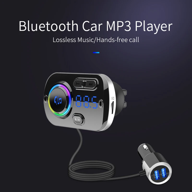 Двойное USB быстрое зарядное устройство fm-передатчик частота автомобильный Bluetooth приемник автомобильный комплект аудио приемник автомобильный Bluetooth музыкальный MP3 плеер