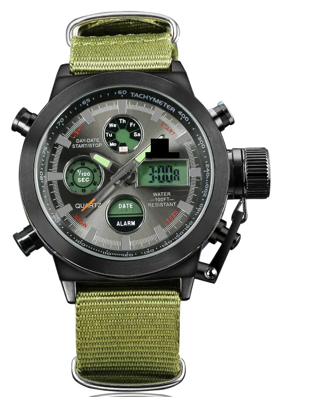 

Multi-functional Double Inserts LED Dual Display Electronic Waterproof Outerdoor Watch