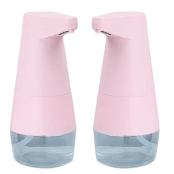 

330ML Pressless 0.1S Rapid Foaming Automatic Foam Soap Dispenser for Handwashing, Shower Gel, Shampoo, Pink
