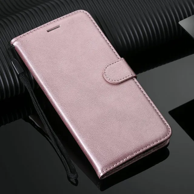 Розовый Роскошный однотонный кожаный бумажник для sony Xperia 5 Чехол Xperia 8 5 откидной Чехол Слот для sony Xperia 8 чехол Xperia5 Xperia8 противоударный - Цвет: Розовый