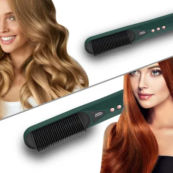 

Multi-function Air Comb Negative Ion Curly Hair Dual-purpose Electric Hair Straightener Portable Hair Care Straight Comb Style