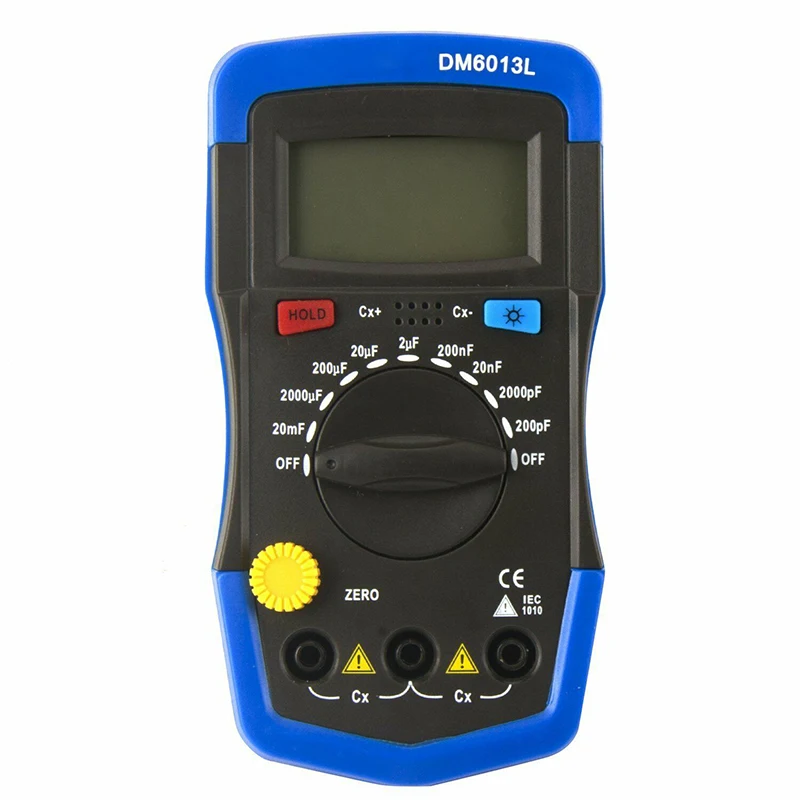 medidor de circuito capacitância capacitor tester display
