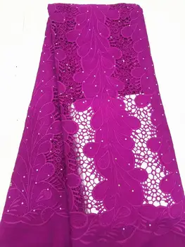 

2020 Nigerian Lace Fabric For Wedding Dress African chiffon tulle Lace French Guipure Lace Sewing Material