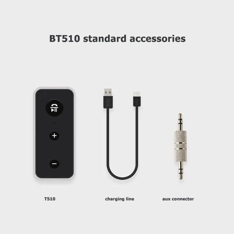 Bluetooth 5,0 аудио приемник абсолютно удобный 3,5 мм AUX Громкая связь адаптер динамик автомобильный комплект