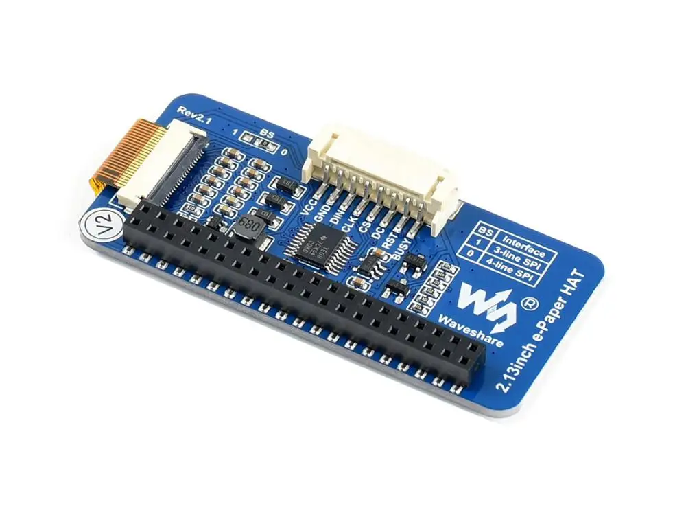 2,13 дюймов e-paper HAT(C) 212x104, 2,13 дюймов E-Ink дисплей HAT для Raspberry Pi, желтый/черный/белый трехцветный, SPI интерфейс