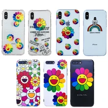 Мураками Такаши Подсолнух мультфильм чехол для телефона мягкий ТПУ чехол для iPhone 11 Pro Max 6 6s 7 8 Plus X XS XR XSMax