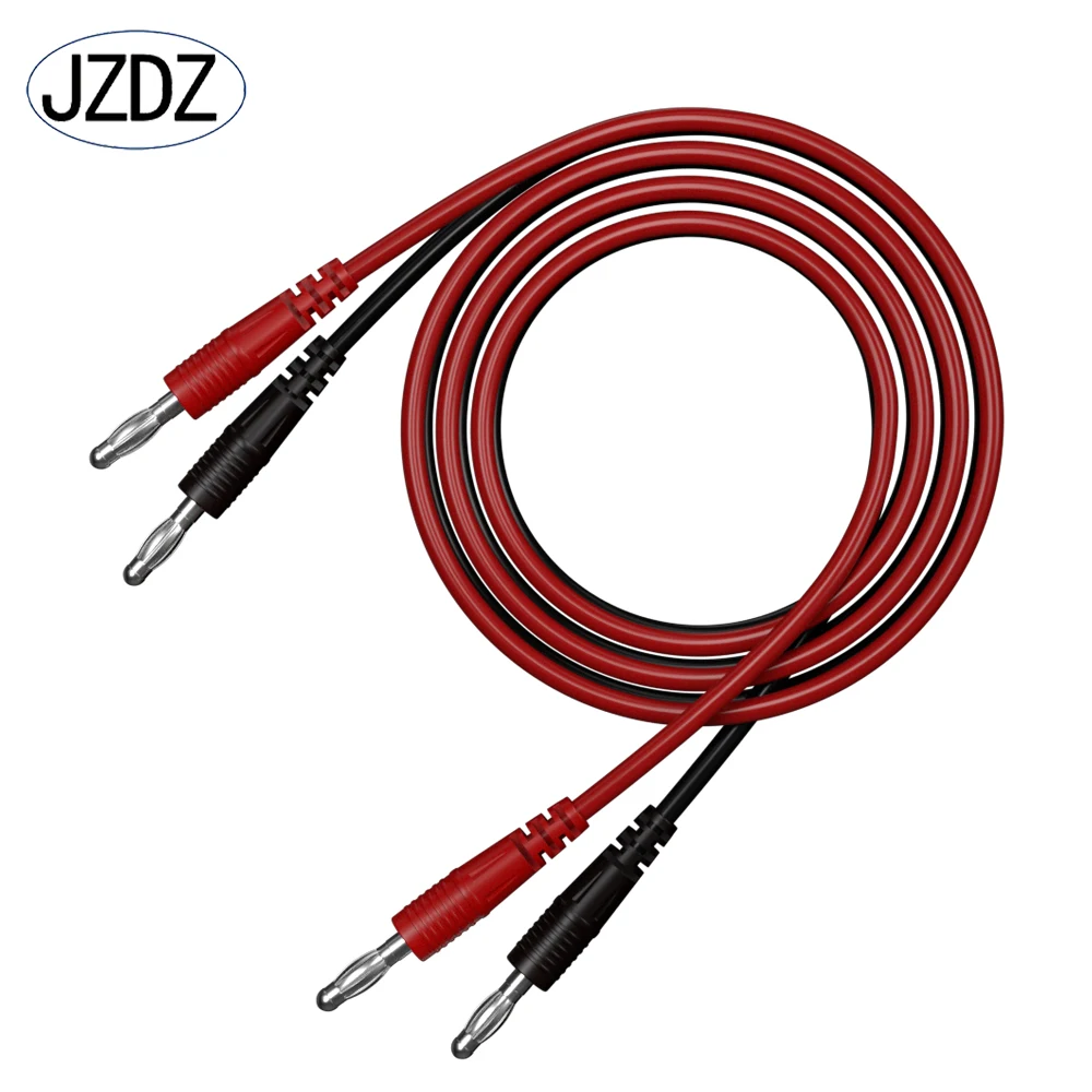 Multi-meter Test Leads Cable Line Wire 100 cm Double Ends 4mm Banana Plug Electrical Connector DIY Tools 2pcs multimeter test leads