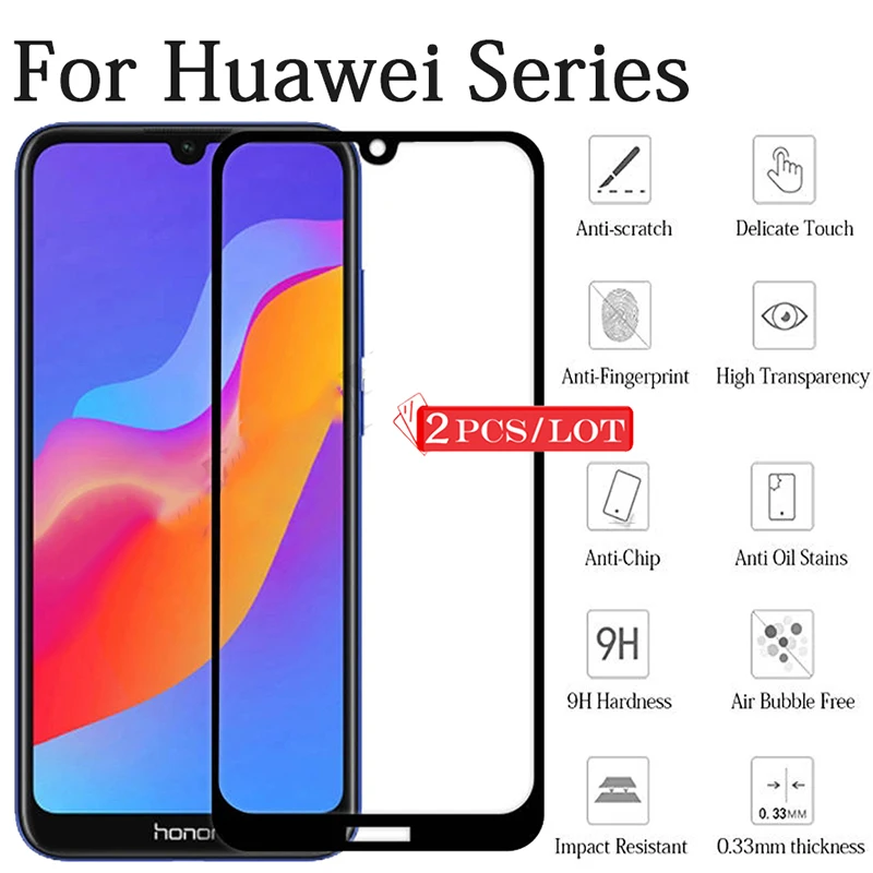 2 шт./лот Защитное стекло для Huawei Honor 8A защита экрана закаленное на 8 S 8X 8C Pro Hauwei Honor8A